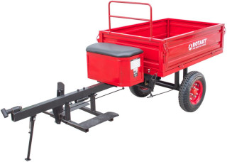 Remorca motocultor Rotakt Dragon REM300S, capacitate incarcare 300 Kg, roti 4.00-8