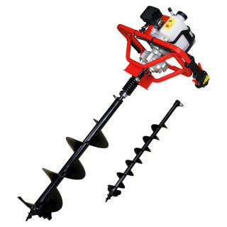 Motoburghiu de pamant Rotakt MTBG250/805 + Kit burghiu 100mm și 200mm și cuplaj elastic